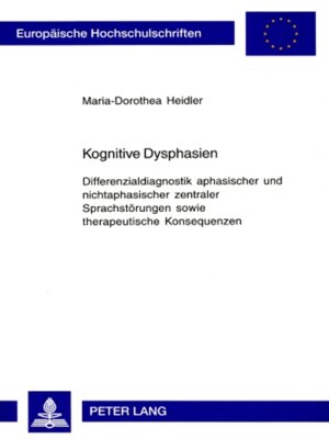 cover image of Kognitive Dysphasien